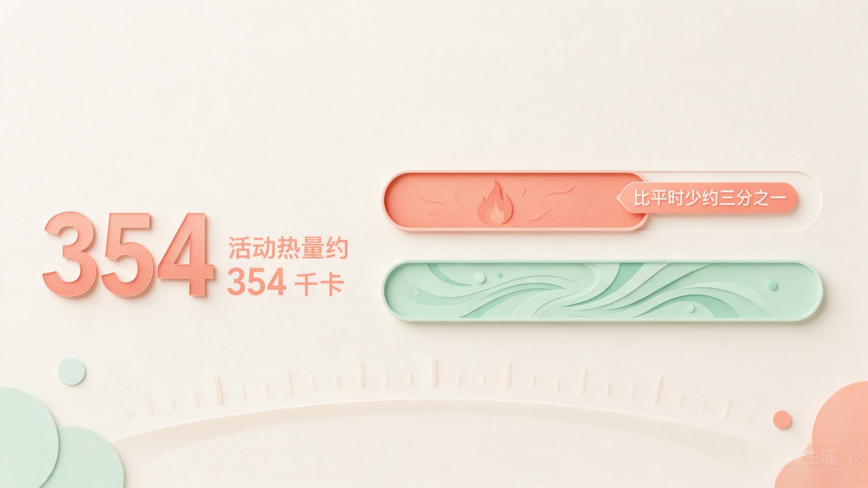 柔和纸雕健康图解